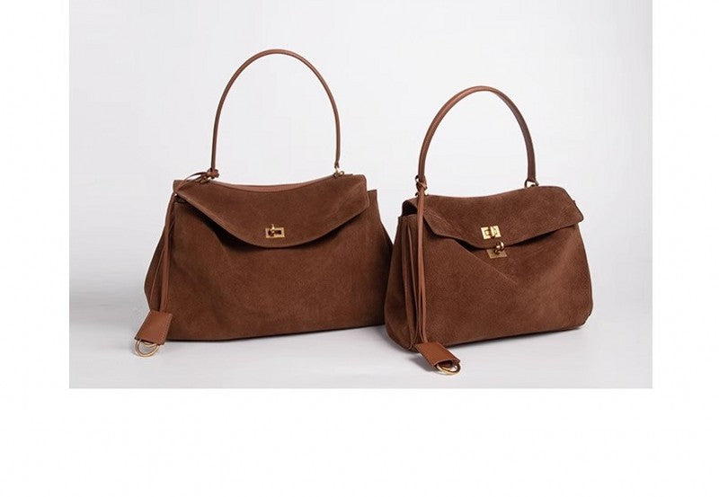 Leather Kelly Cowhide Large Capacity Commuter Bags