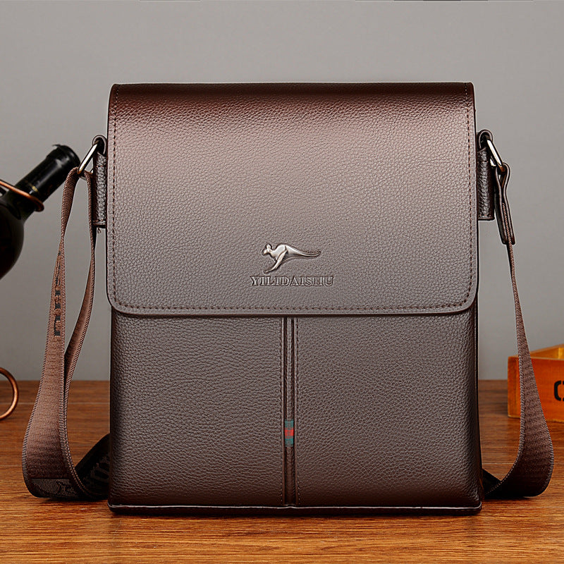 Men's Kangaroo Large Capacity Fashion Business Source Men's Shoulder Bags
