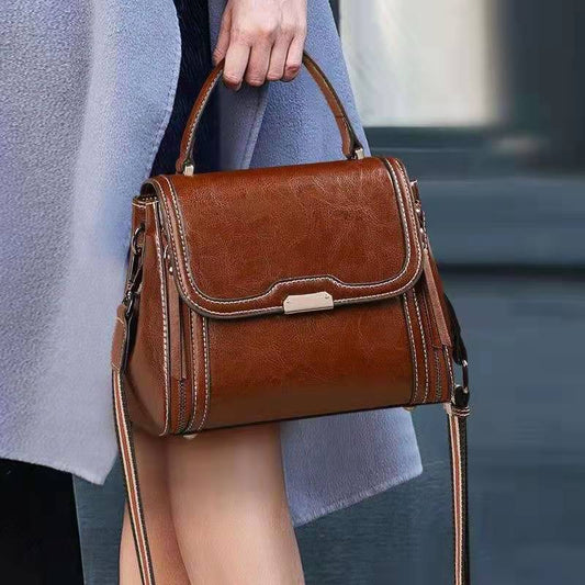 Women's Leather High-grade All Match Retro Style Crossbody Bags