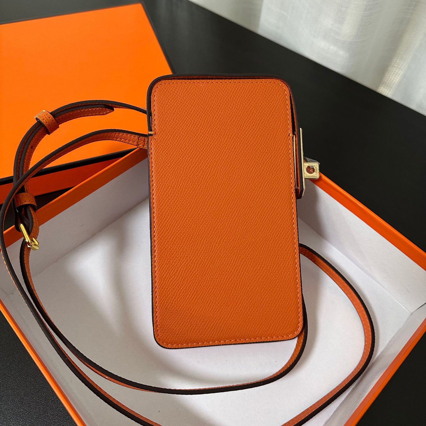 Women's Cowhide Kelly Mobile Lightweight Mini Pouch Crossbody Bags