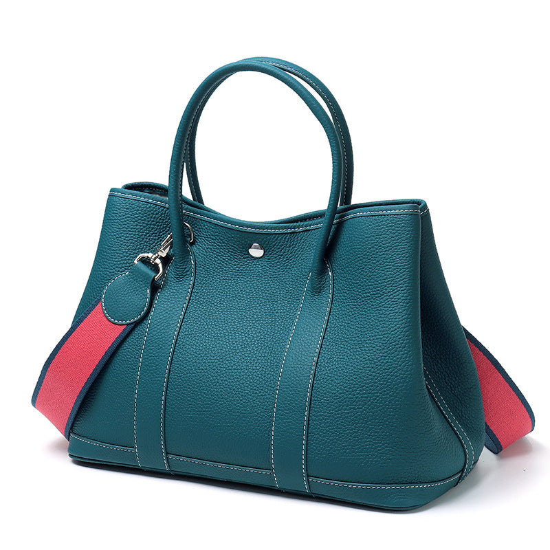 Women's First Layer Cowhide Simplicity Genuine Leather Handbags
