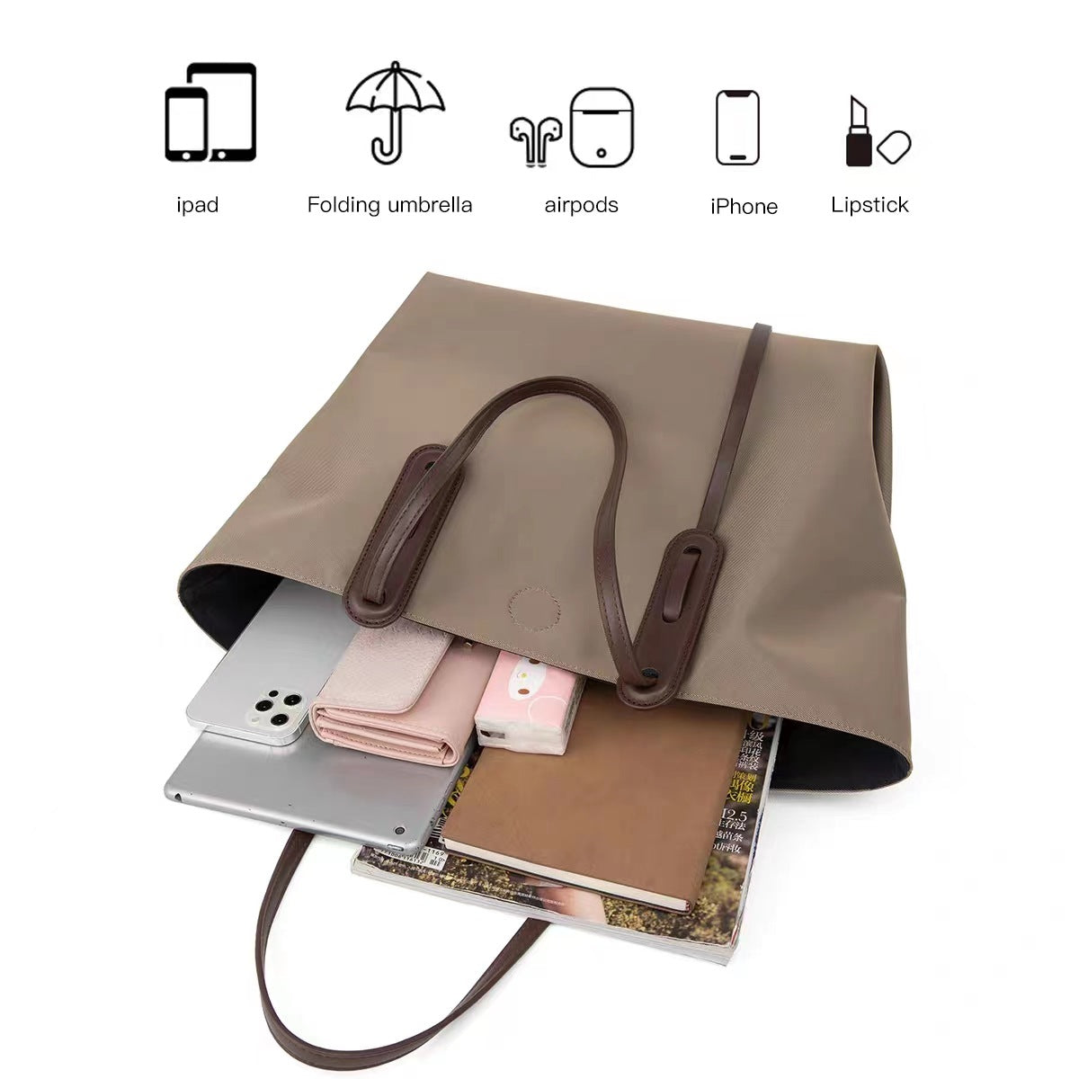 Women's Trendy Canvas Portable Large Capacity Oxford Shoulder Bags