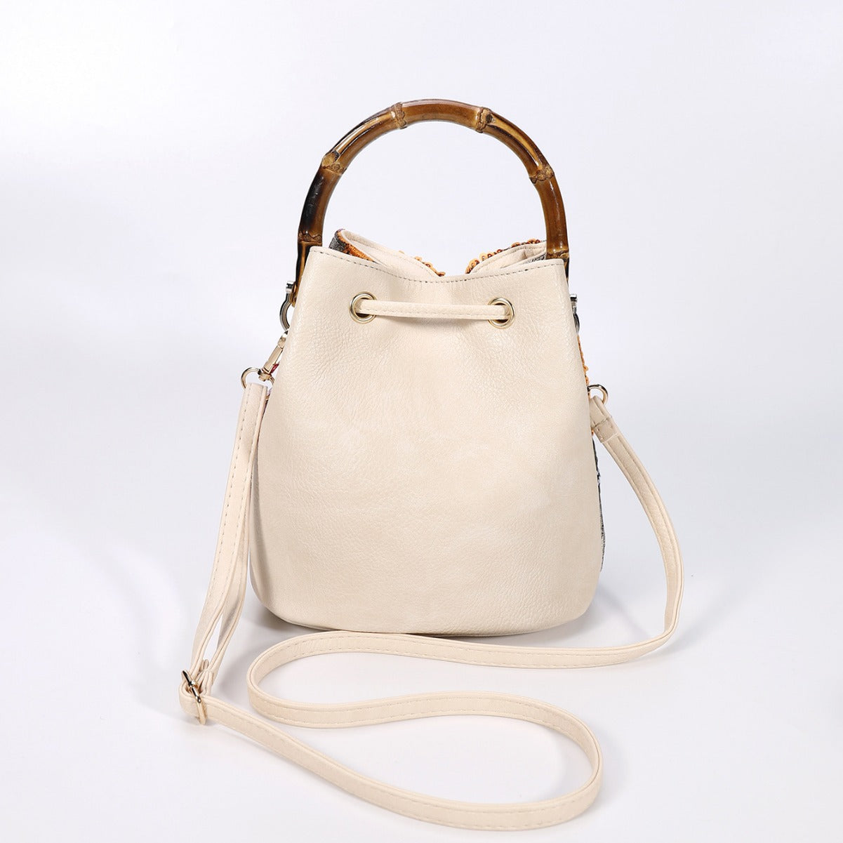 Women's High-grade Sequined Bamboo Niche Summer Popular Bucket Bags