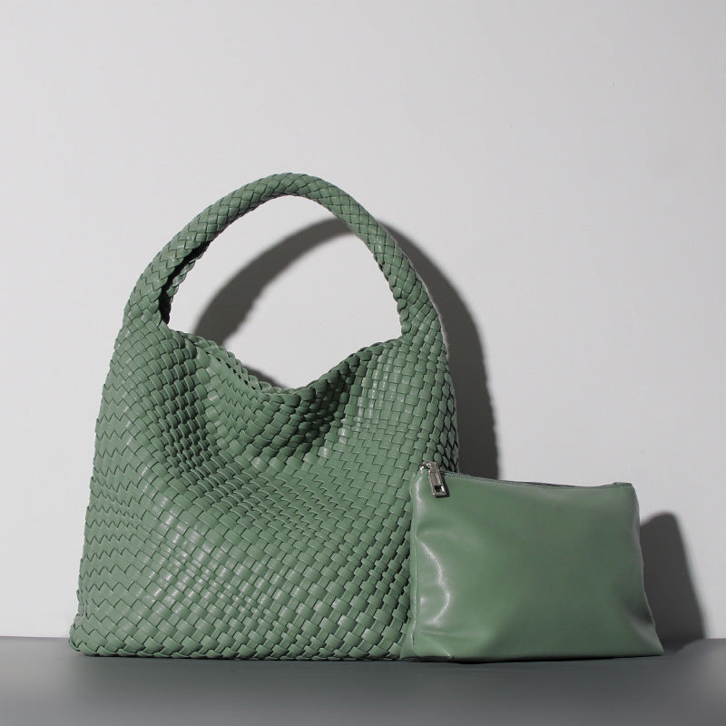 Women's Fashion Woven Hand Large Capacity Combination Shoulder Bags