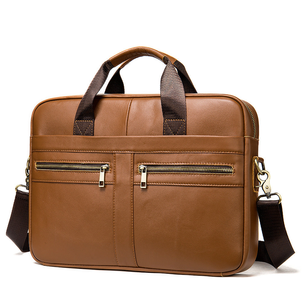 Men's Glamorous Business Leather Computer Portfolio Men's Briefcases