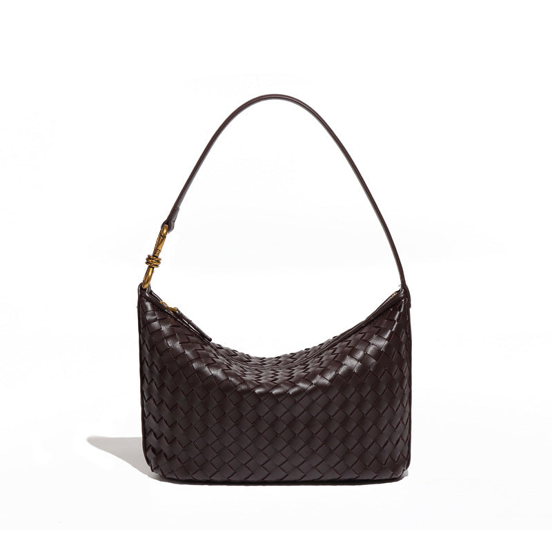 Women's Niche Hand-woven Fashion Simple Lunch Box Shoulder Bags
