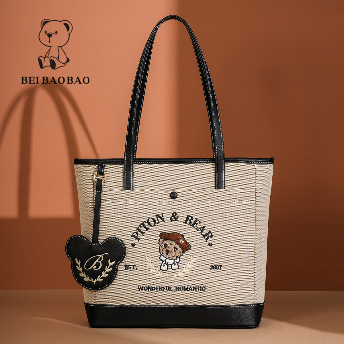 Source Retro Cute Bear Trendy Wild Tote Bags