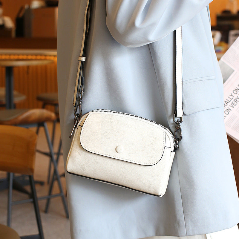 Women's Mother Style Genuine Leather Mobile High-grade Crossbody Bags