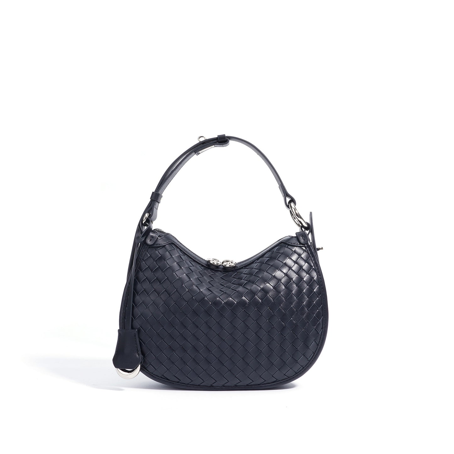 Women's Woven Leather Selenodont Simple Underarm Crossbody Bags