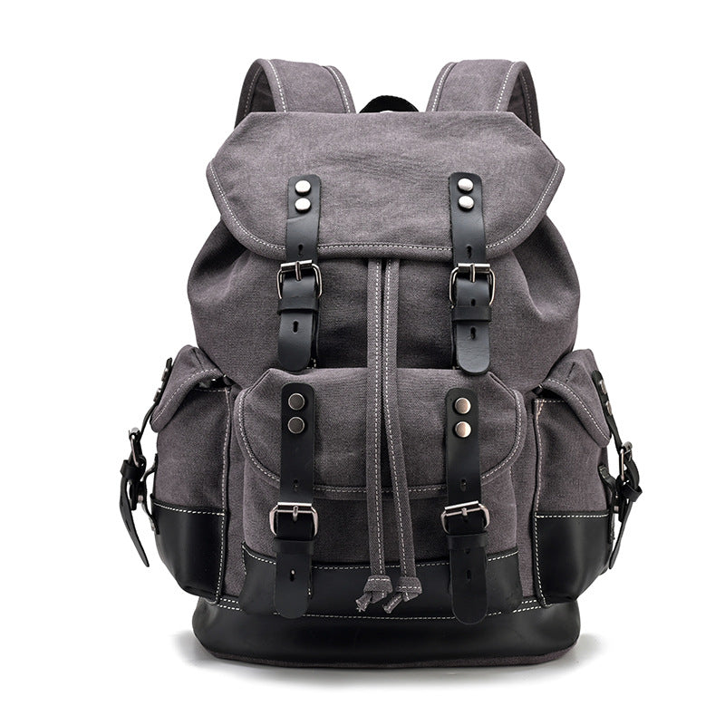Retro Waterproof Oil Wax Canvas Large Backpacks