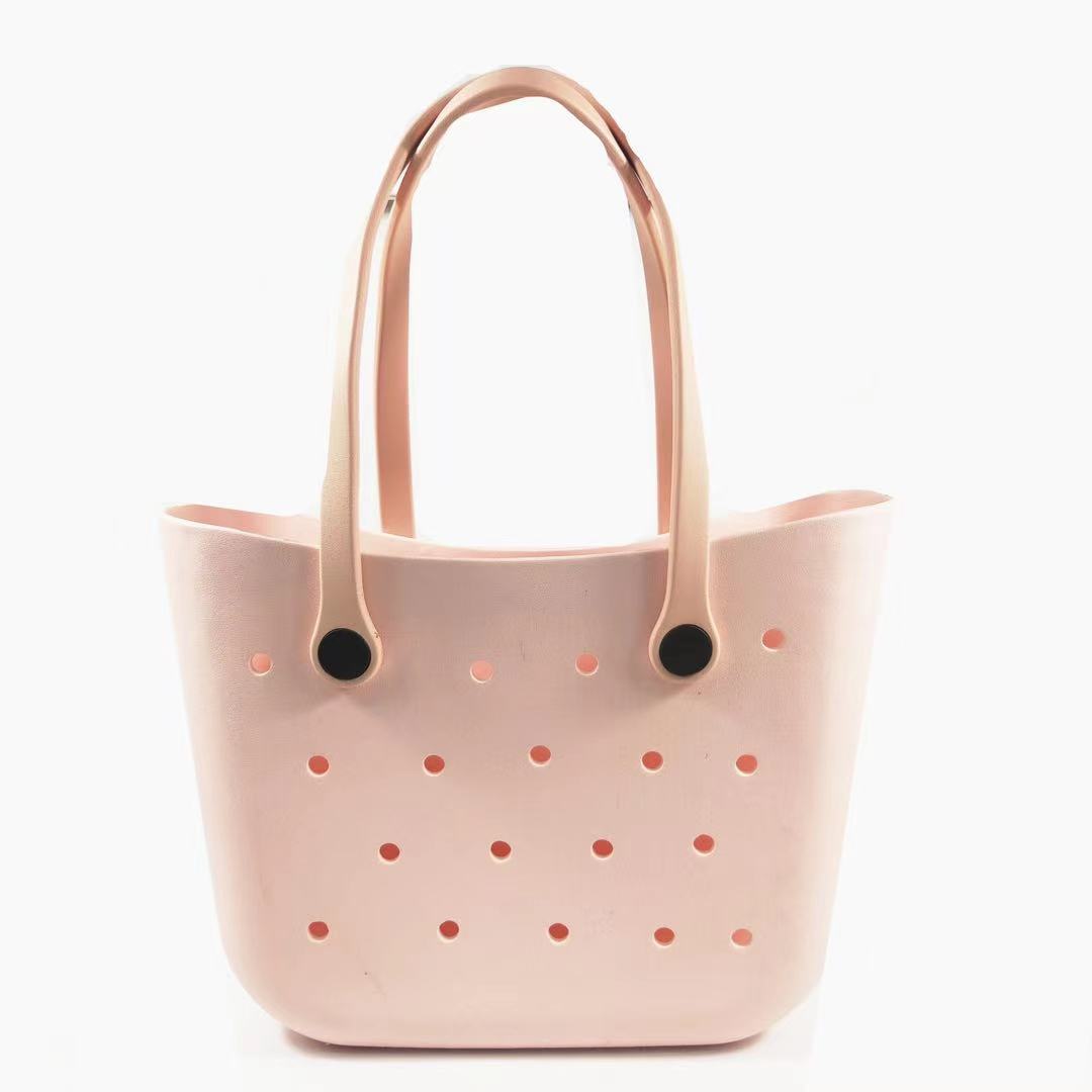 Charming Comfortable Durable Beach Basket Hole Handbags