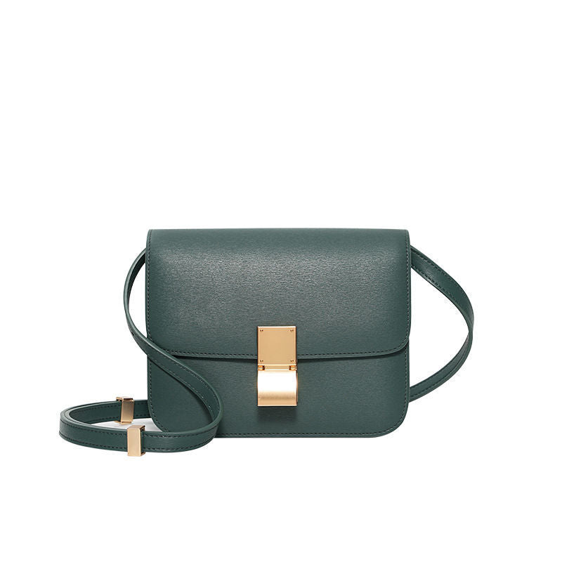Women's Genuine Leather High Sense One Small Square Bags