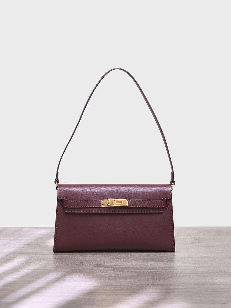 Women's Goat Pattern Retro Commuter Kelly Strap Detachable One Underarm Crossbody Bags