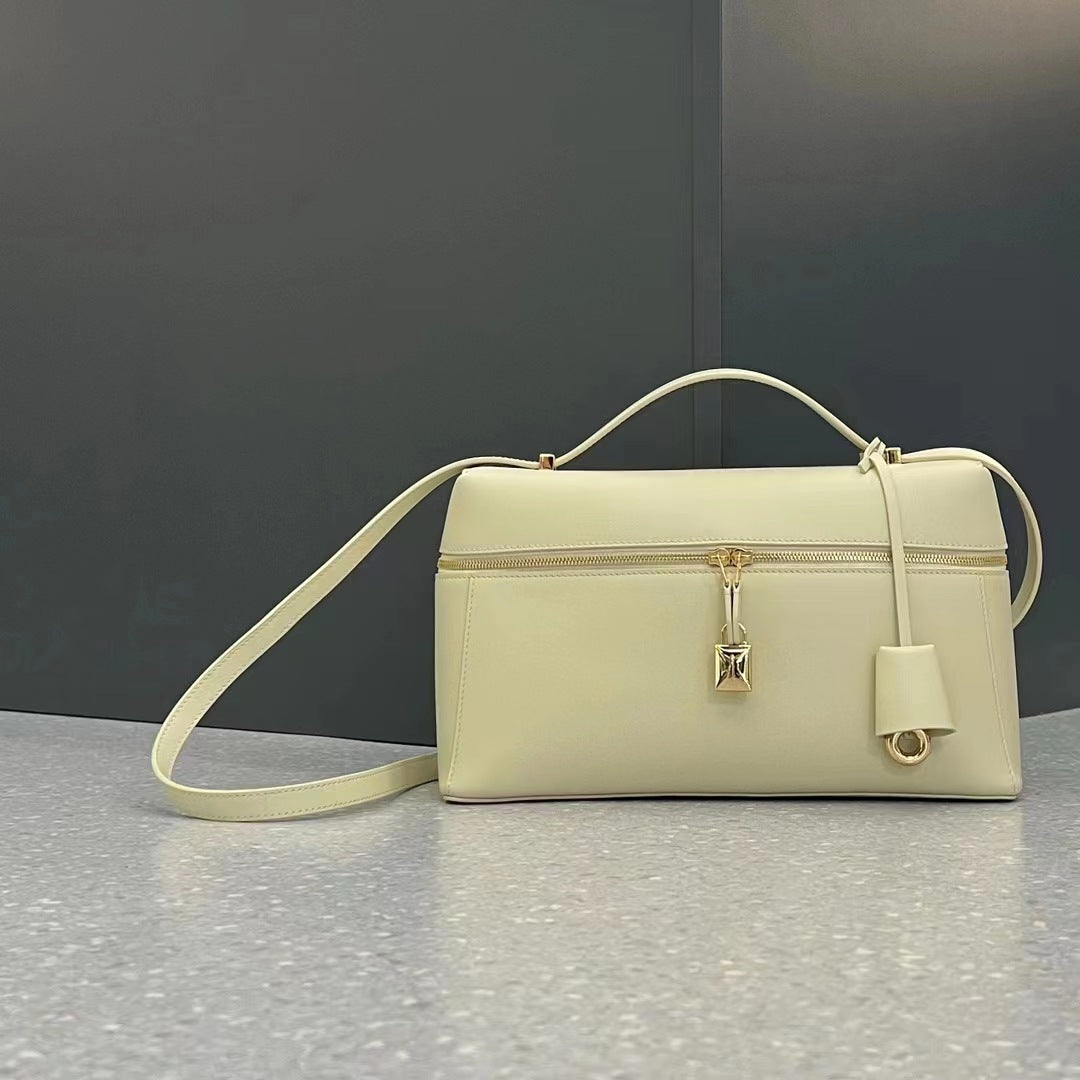 Box Advanced Niche Cowhide Leather Commuting Shoulder Bags