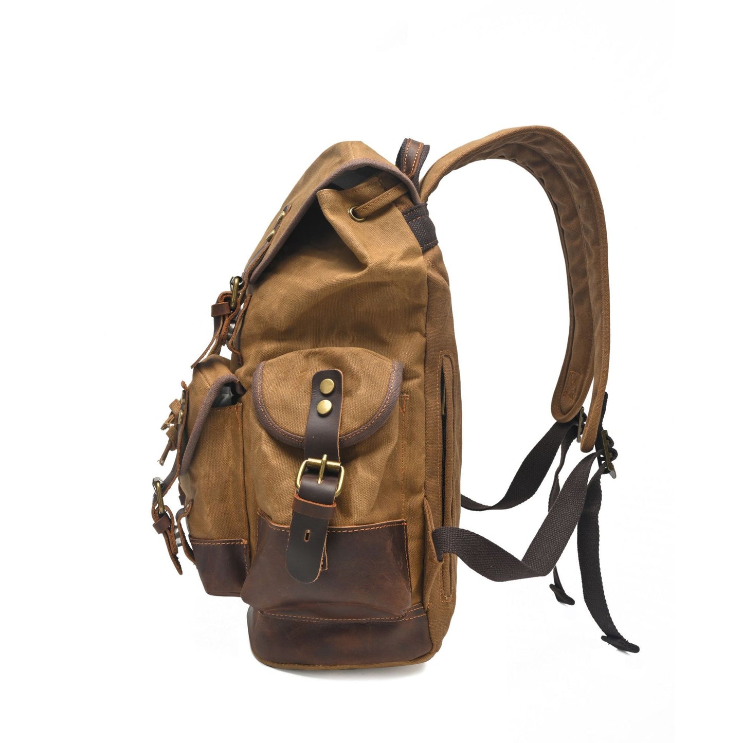 Retro Waterproof Oil Wax Canvas Large Backpacks