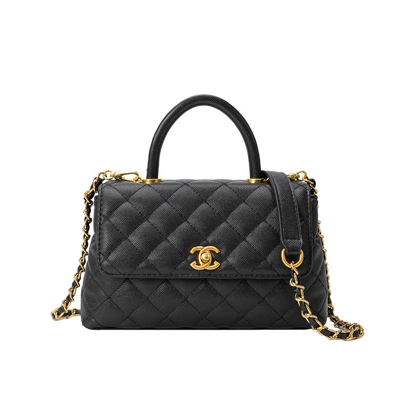 Women's Fashion High-grade Classic Style Rhombic Bean Handbags