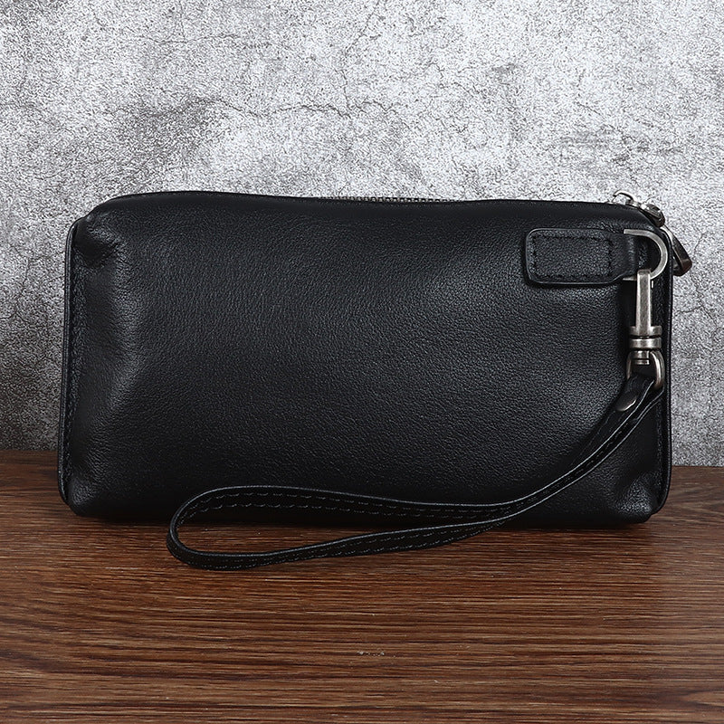 Men's Genuine Leather Clutch Fashion Simple Portable Men's Handbags
