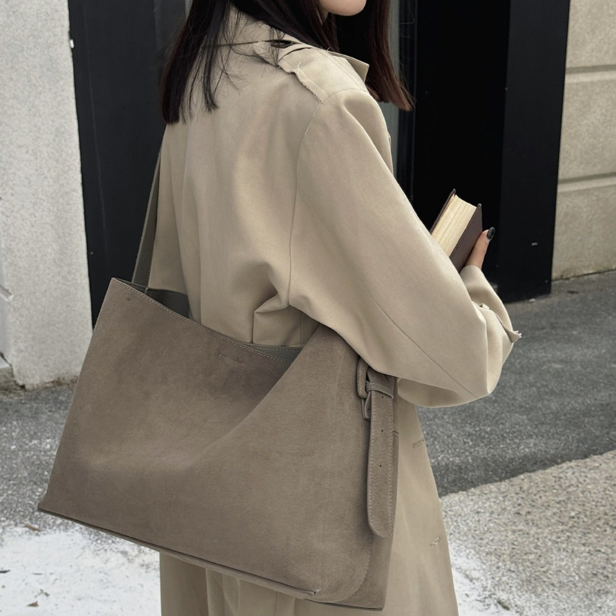 Women's Matte Leather High-grade Large Capacity Fashion Tote Bags