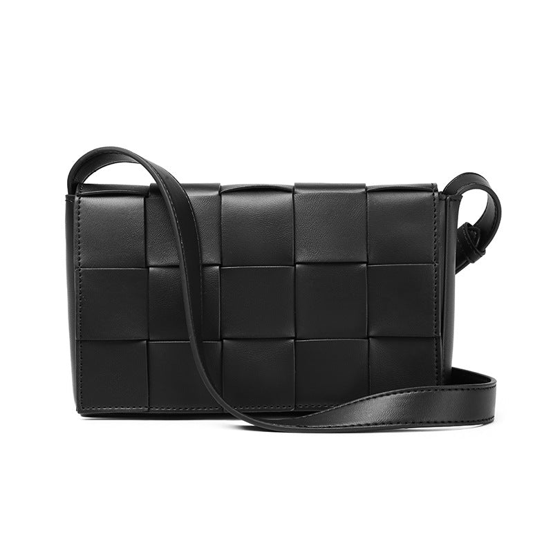 Men's Woven Fashion Entry Lux Plaid Crossbody Bags