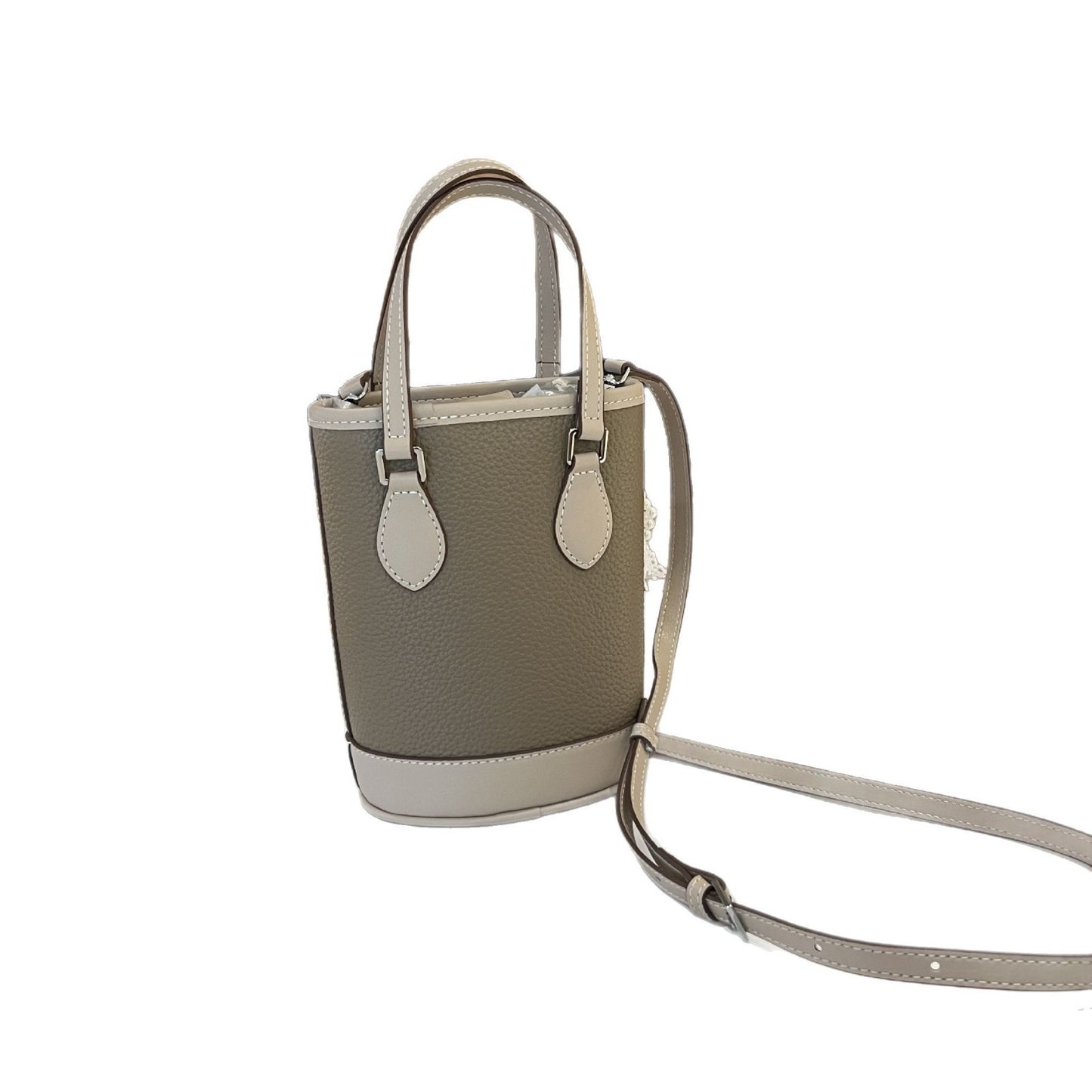 Female First Layer Leather Large Capacity Color Bucket Bags