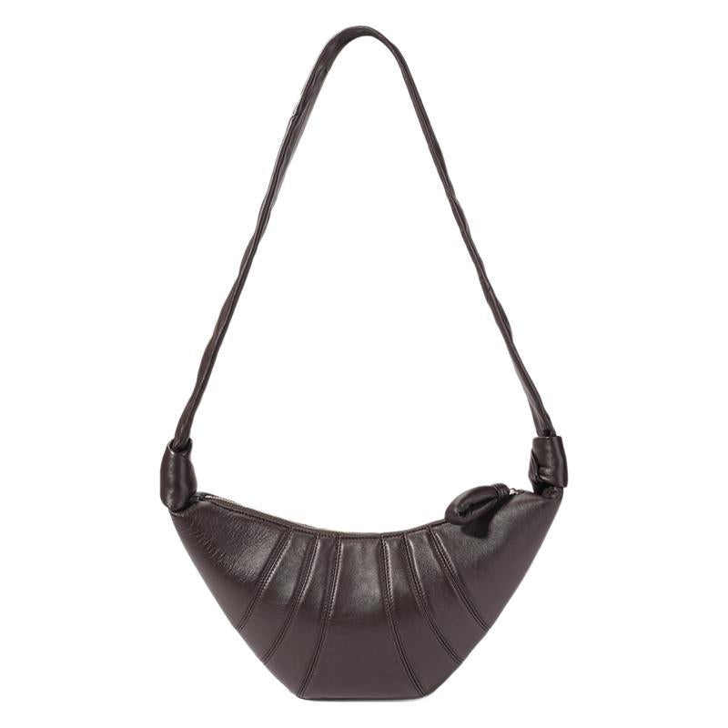 Niche Sheepskin Croissant Korean Style Idle Bags