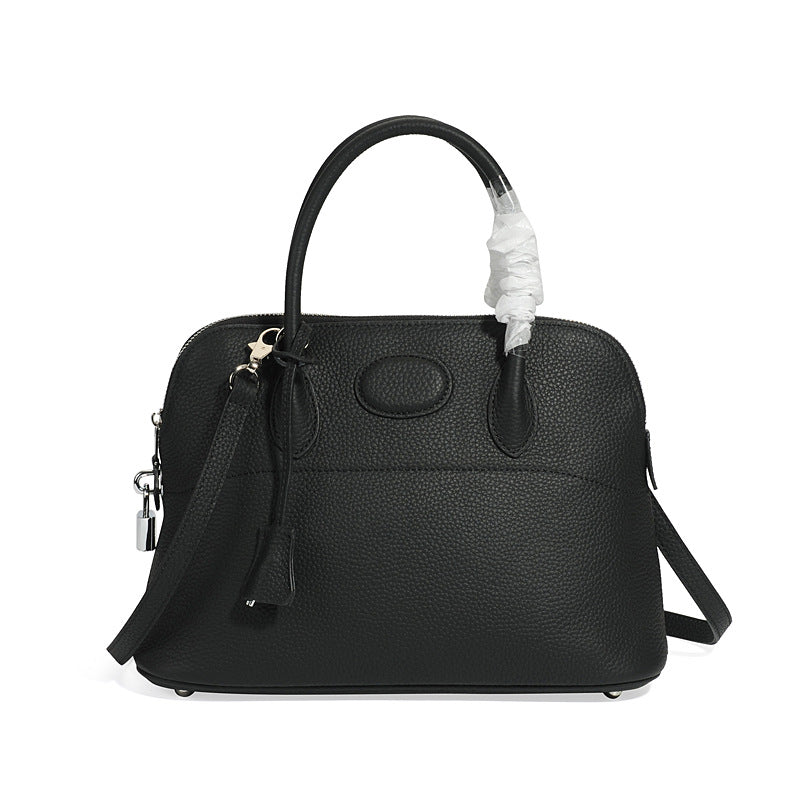 Women's Genuine Leather Trendy Lychee Pattern Cowhide Crossbody Bags