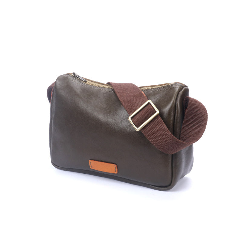 Men's Fashion High-grade Genuine Leather Vegetable Tanned Men's Messenger Bags