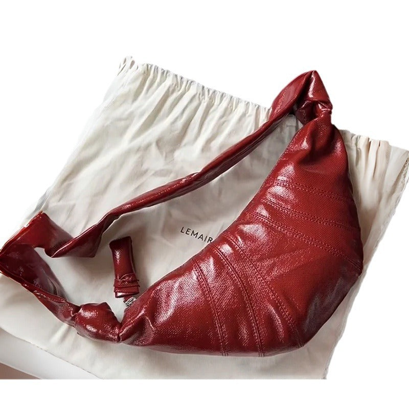 Innovative Beautiful Linen Coated Croissant Dumpling Bags