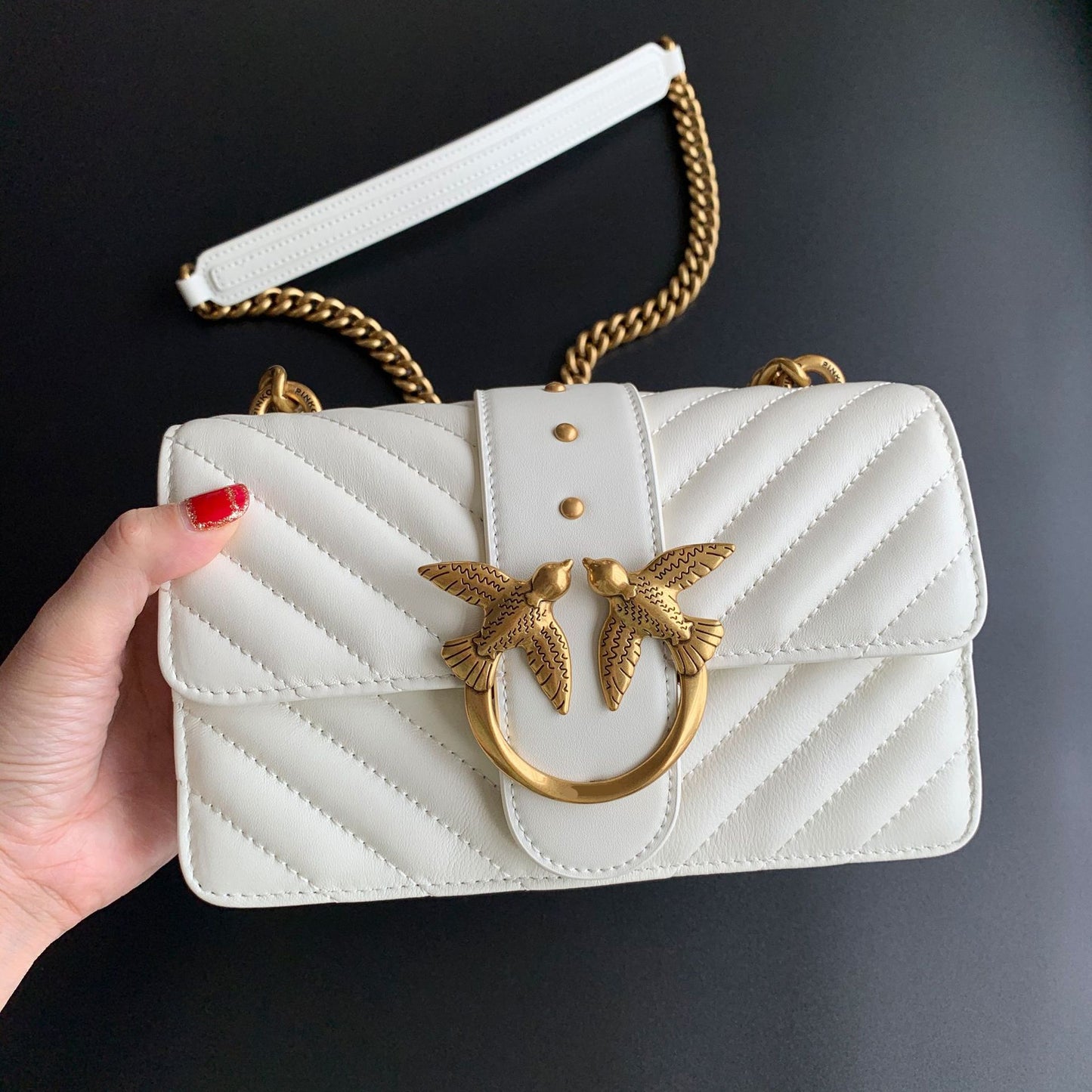 Women's Mini Swallow Sheepskin Chain Wine God Shoulder Bags
