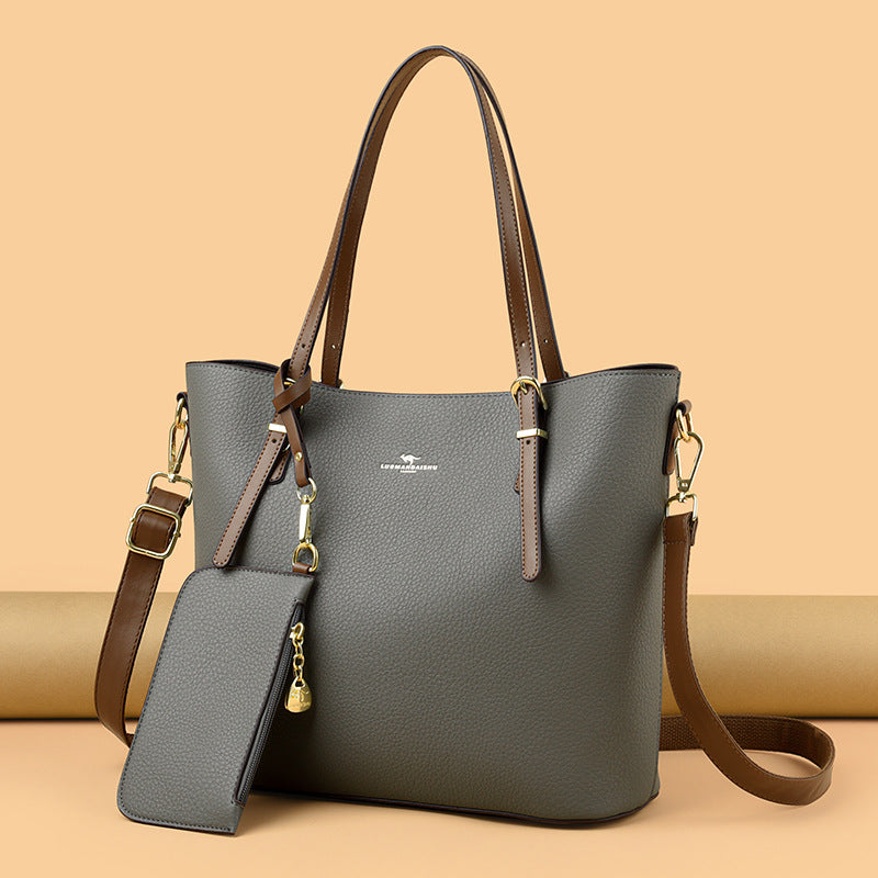 Women's Kangaroo Large Capacity Soft Fabric Fashionable Commuter Bags