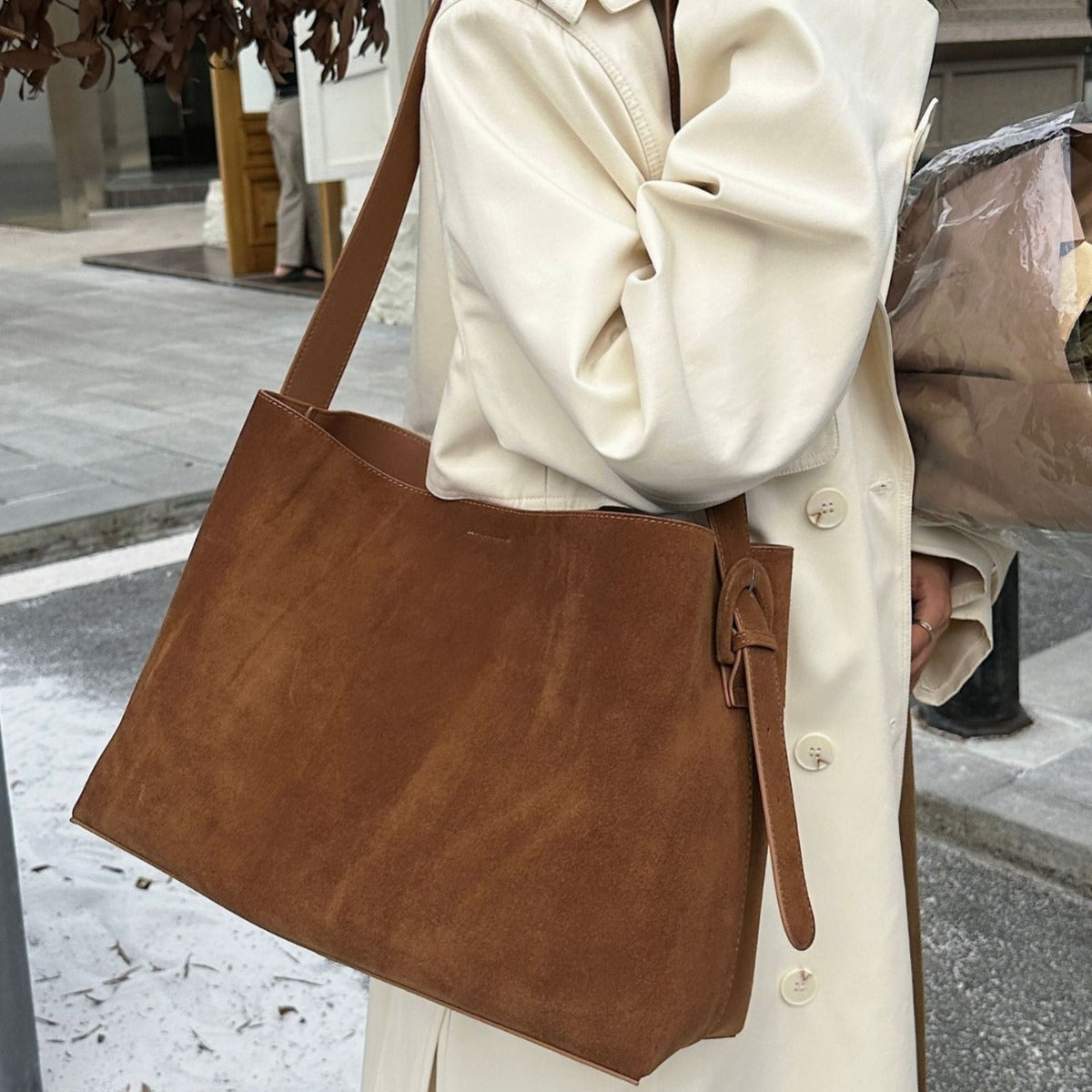 Women's Matte Leather High-grade Large Capacity Fashion Tote Bags