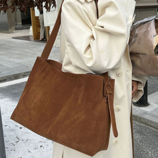 Women's Matte Leather High-grade Large Capacity Fashion Tote Bags