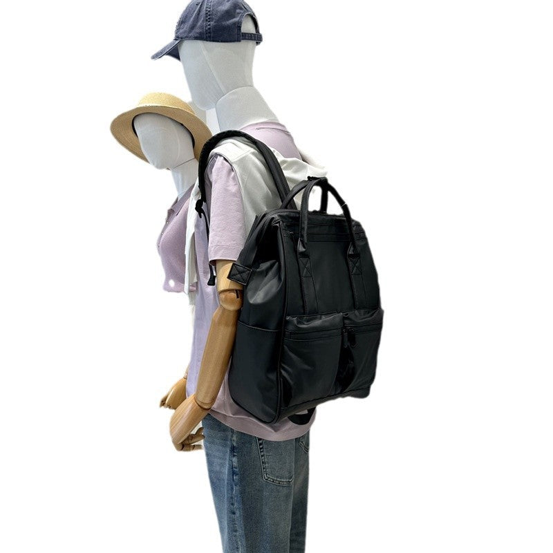 Women's & Men's & College Black Waterproof Commuter Business Backpacks