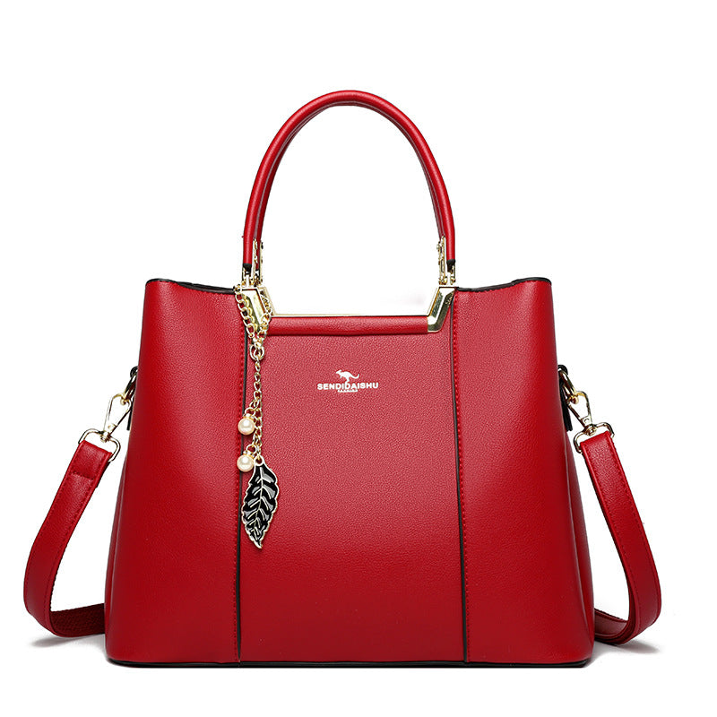 Women's Mother Soft Leather Large Capacity Handbags
