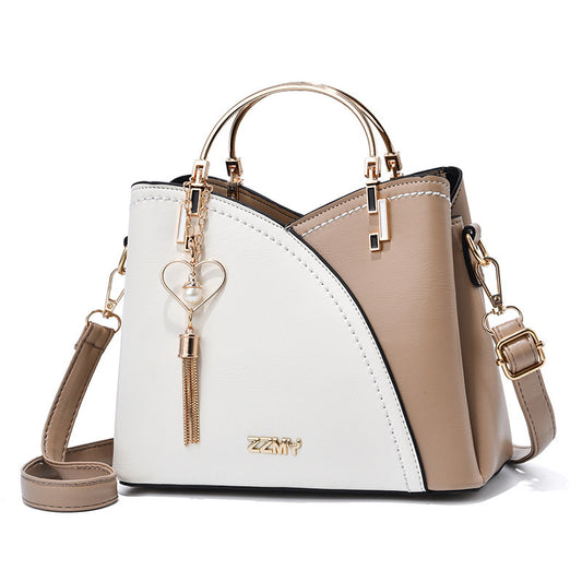 Women's Classy Patchwork Fashion Leather Shaping Handbags