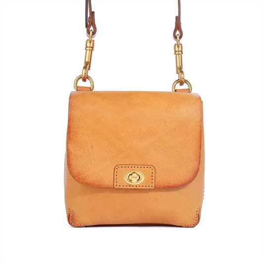 Women's Genuine Leather Retro Stylish Simple Versatile Shoulder Bags