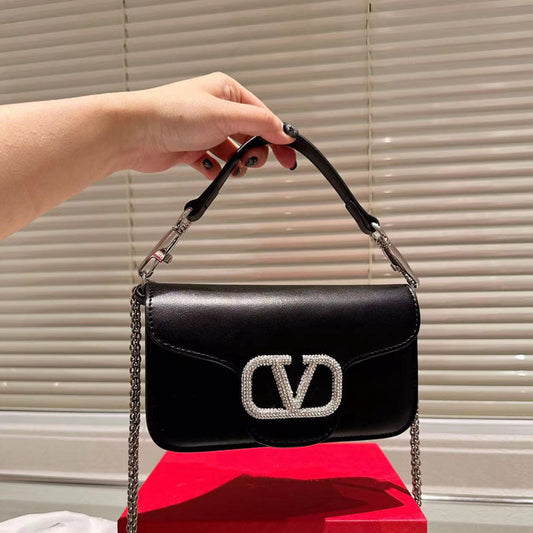 Women's Chain Flap Drill Trendy Fashion Street Bags