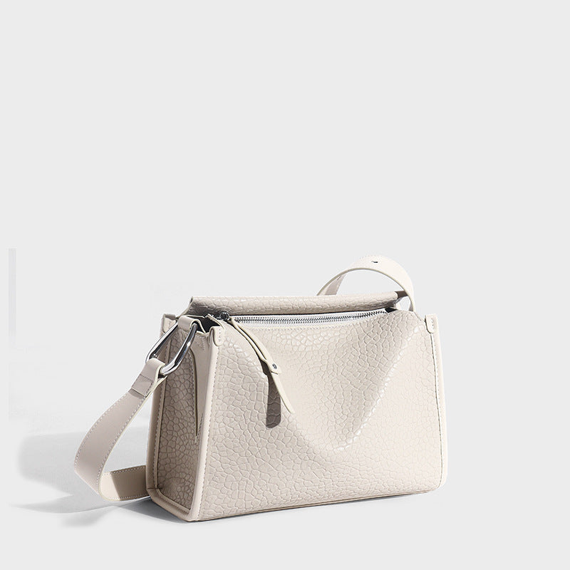 Women's Genuine Leather Fashionable High-grade Artistic Style Small Square Bags