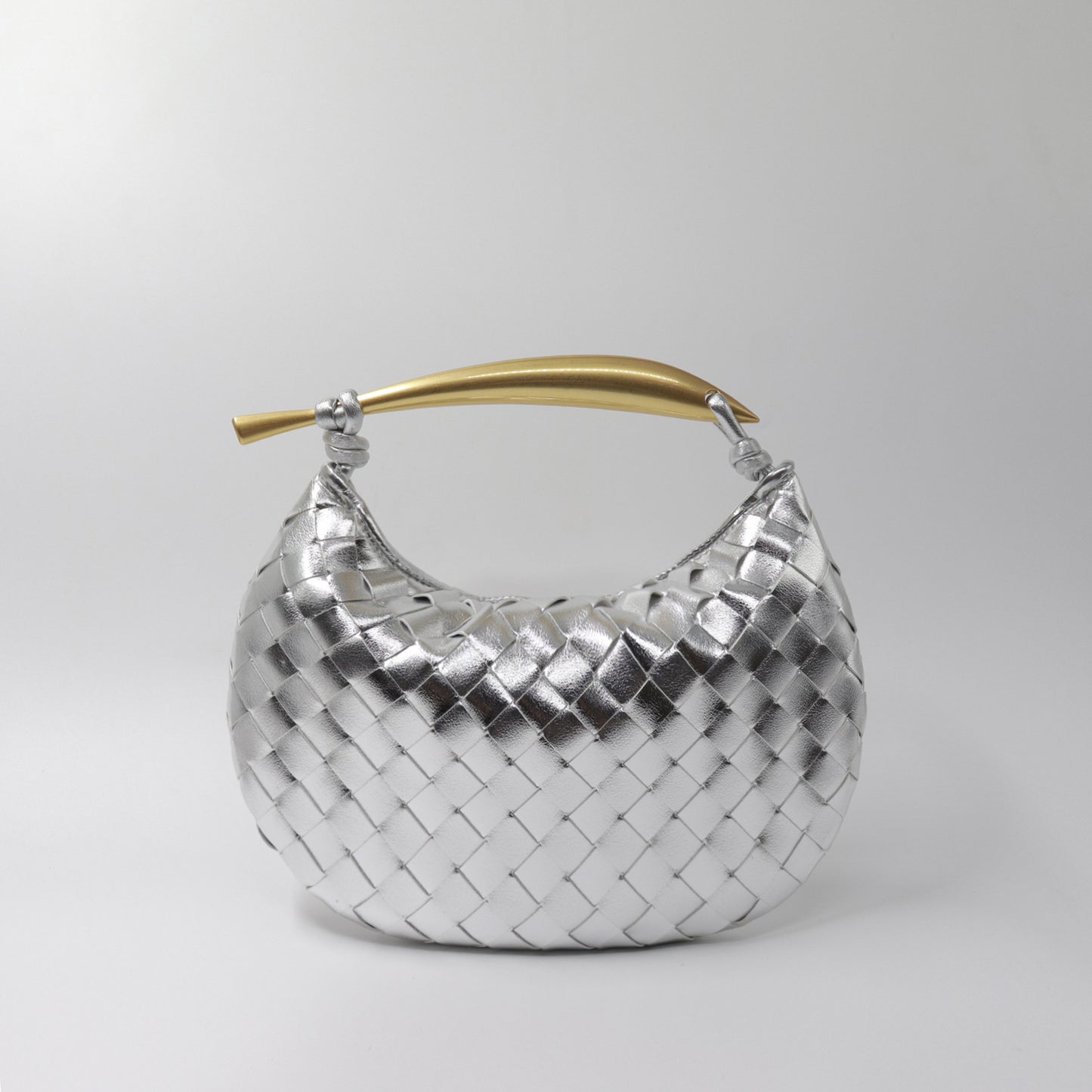 Woven Design Shark Soft Leather Versatile Large Handbags