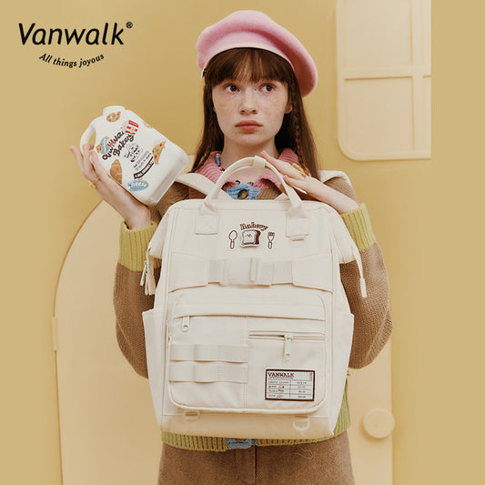 Bakery Homemade College Junior High With Backpacks