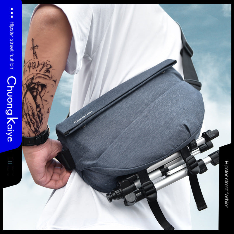 Men's Multifunctional Magnetic Snap Motorcycle Fashion Rand Men's Messenger Bags