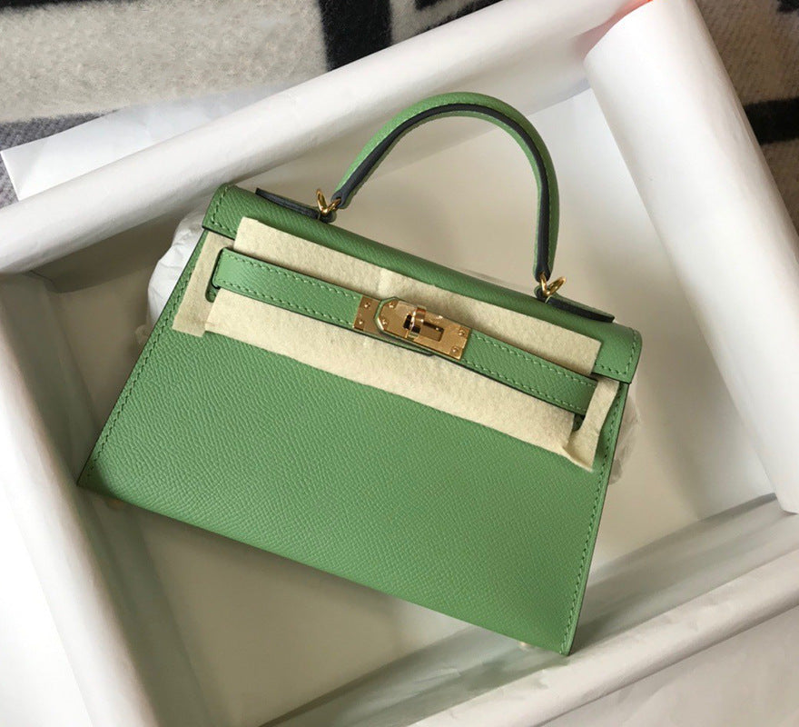 Women's Palm Print Mini Second Generation Kelly Genuine Crossbody Bags
