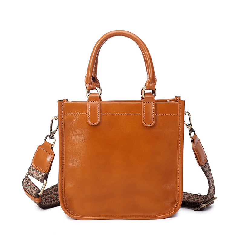 Women's Design High-grade Leather Cowhide Cube Sugar Handbags