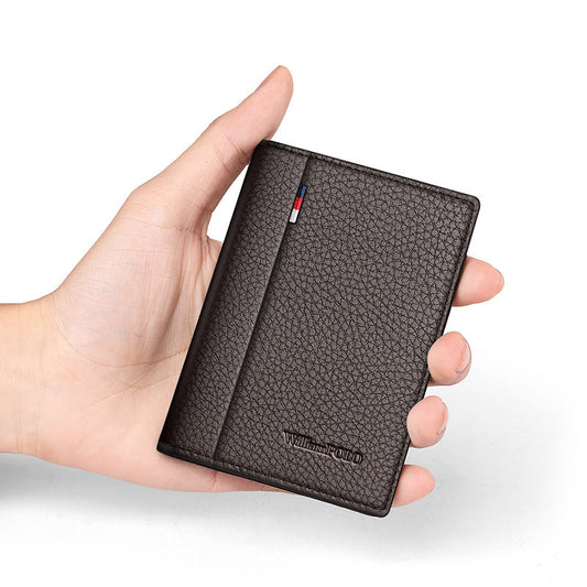 Men's Paul Multiple Slots Genuine Leather Access Card Holder