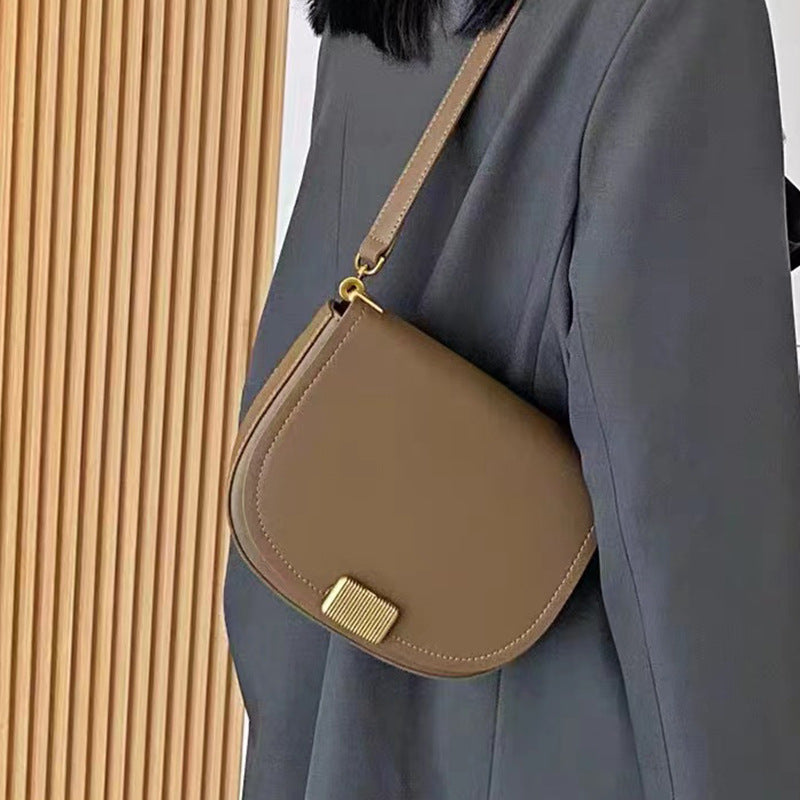 Women's Advanced Texture Trendy Leather Packet Fashionable Shoulder Bags