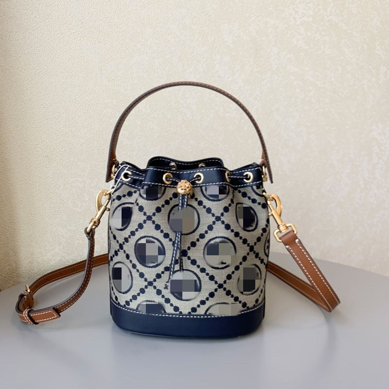 Women's Single Medium Mini Large Jacquard Cross Bucket Bags