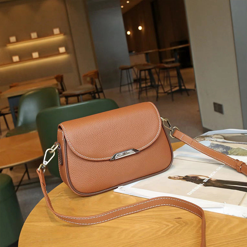 Women's Fashionable Genuine Leather Mobile Cowhide For Crossbody Bags