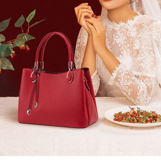 Texture Fashionable Large Capacity Versatile Western Handbags