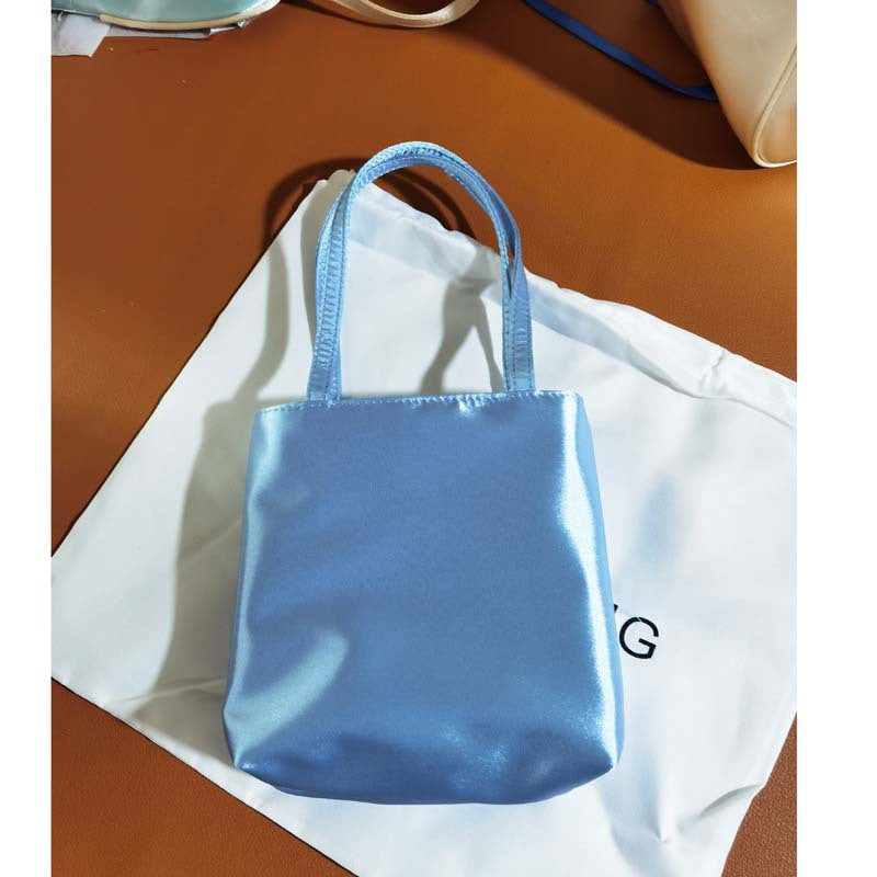 Female Niche Vintage Satin Mahjong Mobile Tote Bags
