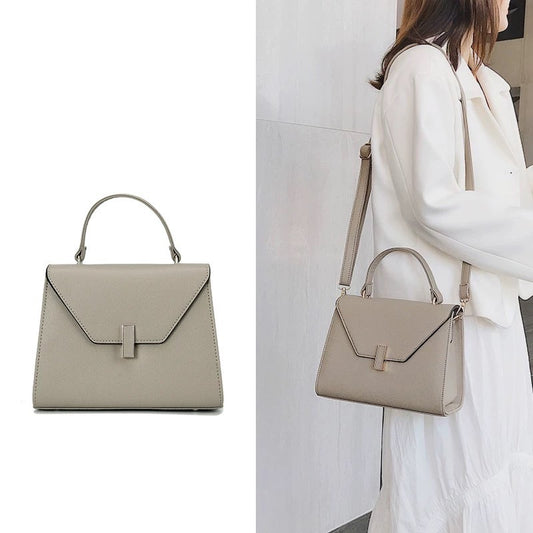 Women's Genuine Leather Kelly High-grade Large Capacity Shoulder Bags